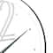 28" Multicolored Glass LED Decorative Wall Clock with Black Clocks Hands & White Numbers